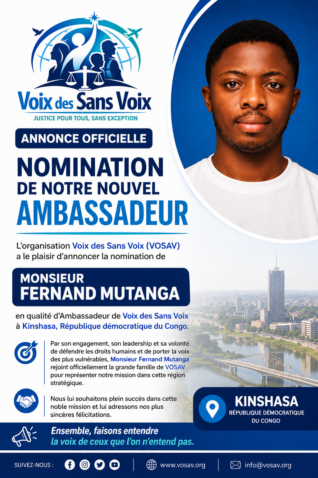  NOTE OFFICIELLE – NOMINATION D’UN NOUVEL AMBASSADEUR