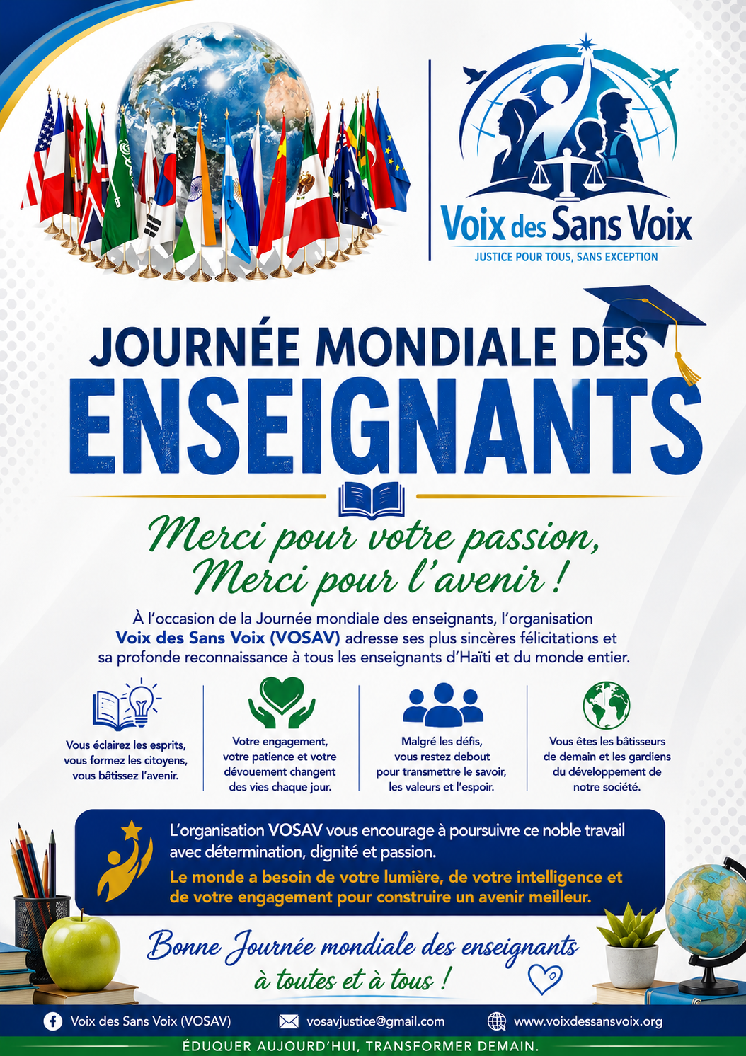 ✨ MESSAGE DE FÉLICITATIONS AUX ENSEIGNANTS ✨📚