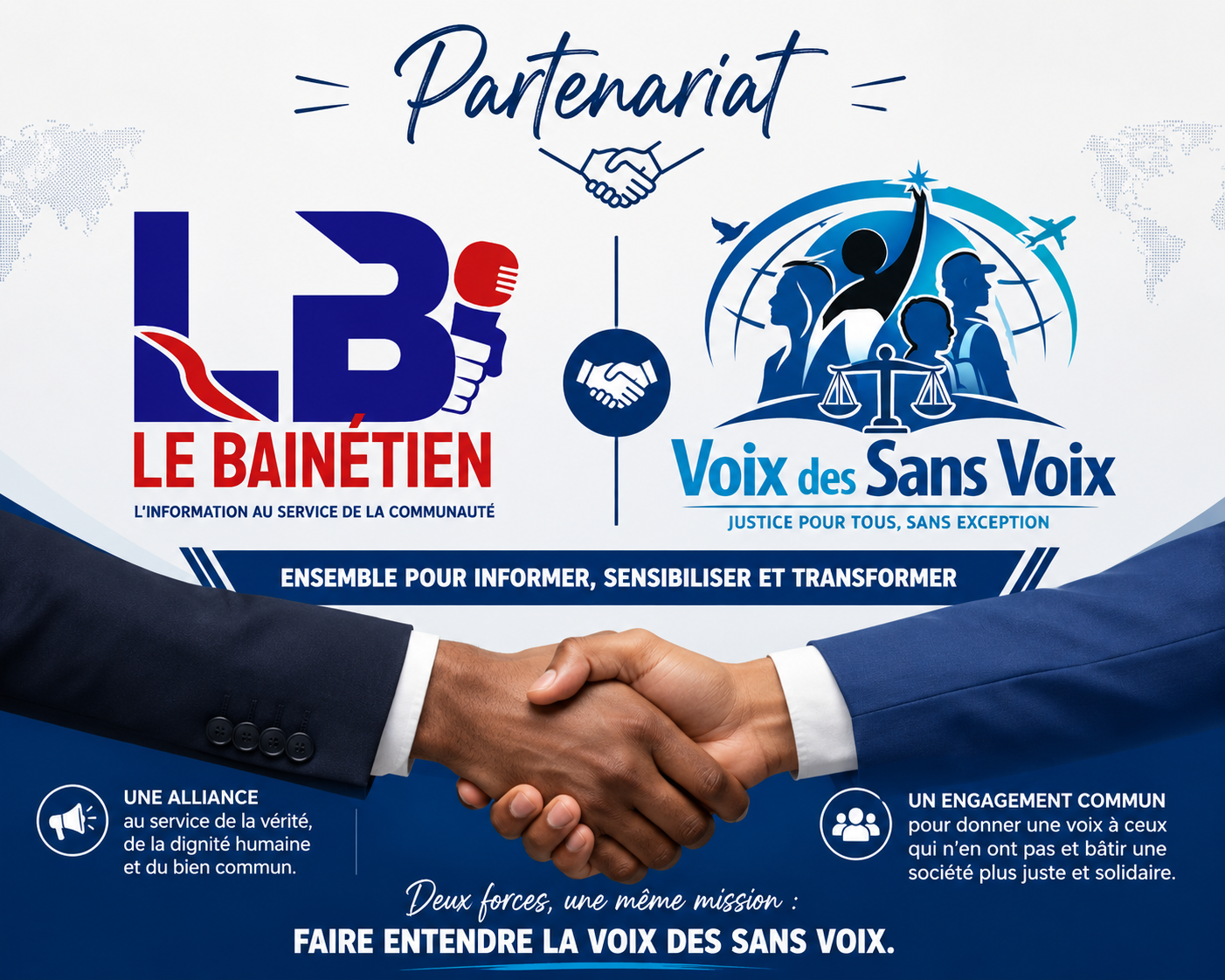 Une voix plus forte pour les sans voix : partenariat officiel avec Le Bainétien